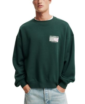 Мужской свитер с круглым вырезом из ХЛОПКА облегающего силуэта