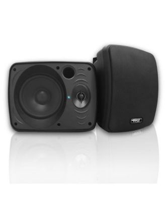Водонепроницаемая акустическая система Pyle PDWR54BTB с поддержкой Bluetooth 5.25 для помещений и улицы - 600 Вт, Черная, Пара черных