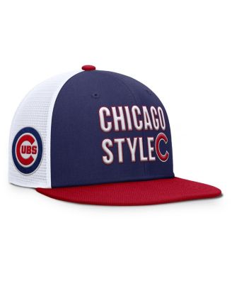 Мужская бейсболка Nike Royal/Red Chicago Cubs Pro Trucker Snapback