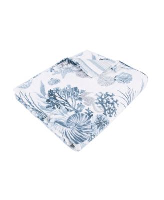 Реверсивный стеганый плед Levtex Coral Landing, 50