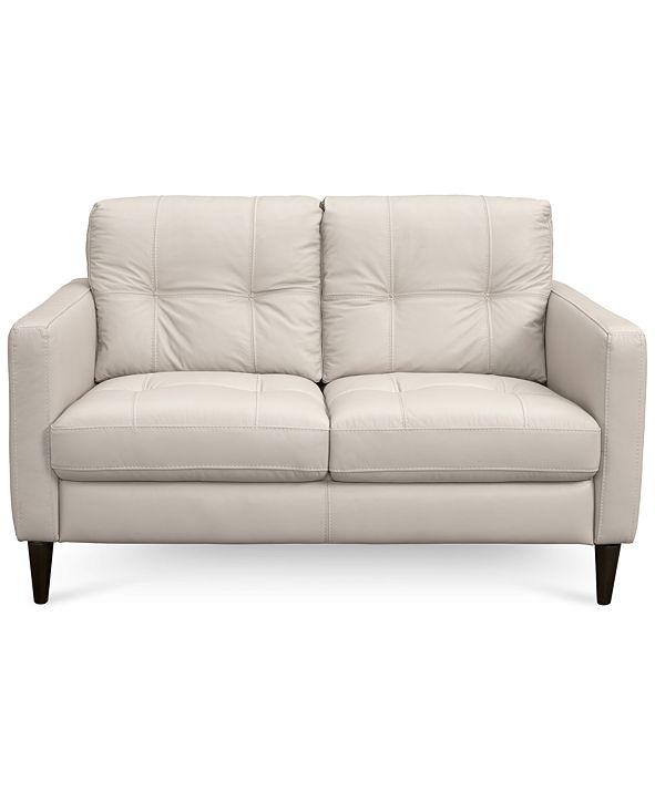Furniture CLOSEOUT! Keaton 55" Leather Loveseat, Created for Macy's