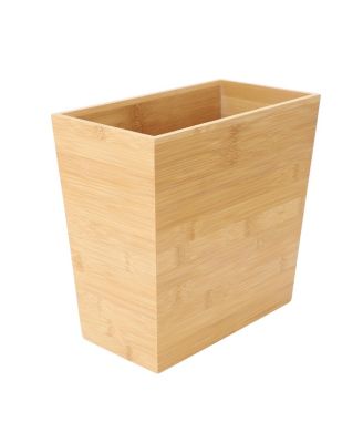 Прямоугольная бамбуковая корзина для мусора MegaChef размером 10, 5x5, 75 дюймов