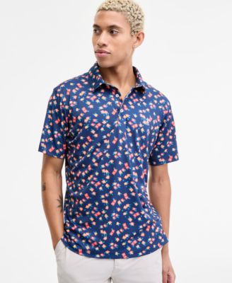 Мужская рубашка-поло для гольфа Performance от Chubbies из коллекции Flowers In Motion, сшитая по индивидуальному заказу