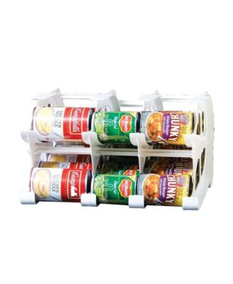 FIFO Countertop Mini Can Tracker Вмещает 30 банок объемом от 10 до 24 унций, произведенных в США, белого цвета, без цвета