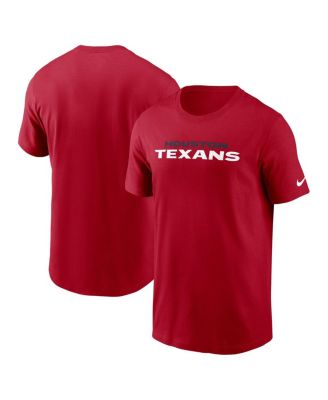 Мужская красная футболка Nike Houston Texans Prime Time Wordmark Essential от Nike