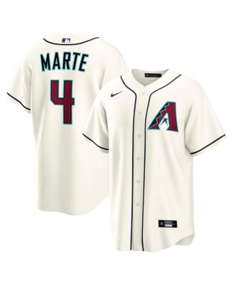 Мужские кроссовки Nike Ketel Marte Cream Arizona Diamondbacks Home Replica из джерси цвета слоновой кости / кремового цвета