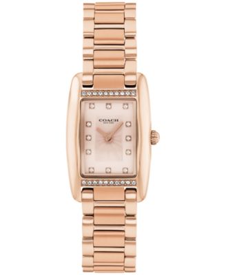 Женские часы-браслет COACH Reese из розового золота с браслетом из нержавеющей стали, 20 мм