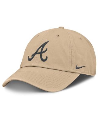 Мужская регулируемая шляпа Nike Atlanta Braves Club цвета хаки