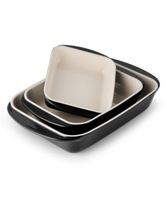 Фарфоровая эмалированная посуда Tramontina Mae, 3 шт. Набор форм для выпечки