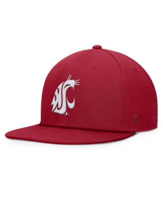 Мужская кепка-бейсболка Top of the World Crimson Washington State Cougars, красная