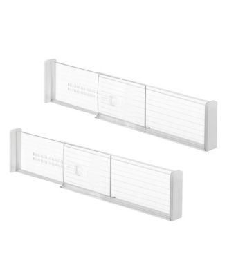 Выдвижные пластиковые перегородки для глубоких ящиков IDesign - Набор из 2-х прозрачных