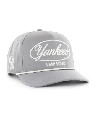 Мужская серая брендовая кепка New York Yankees Foundational Hitch Adjustable серого цвета 47-го года выпуска.