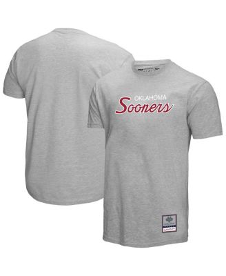 Мужская серая футболка Oklahoma Sooners Elite Script от Mitchell & Ness