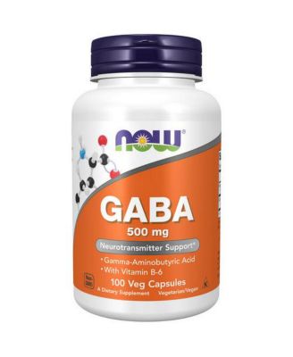 NOW Foods Gaba , 500 мг, 100 капсул без цвета