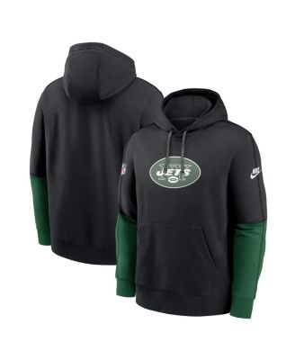 Мужская черная толстовка-пуловер Nike с логотипом New York Jets Throwback Club Tri-Blend