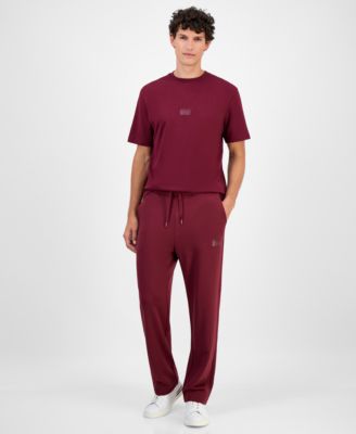 Мужские хлопчатобумажные брюки прямого кроя свободного кроя от HUGO By Hugo Boss