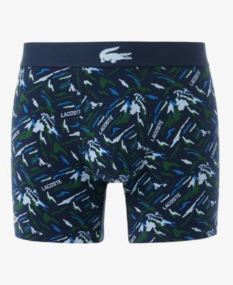 Мужские боксерские трусы Lacoste Regular Fit с логотипом на поясе