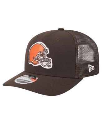 Мужская коричневая кепка New Era Cleveland Browns Team Collection 9SEVENTY с эластичной застежкой-молнией коричневого цвета