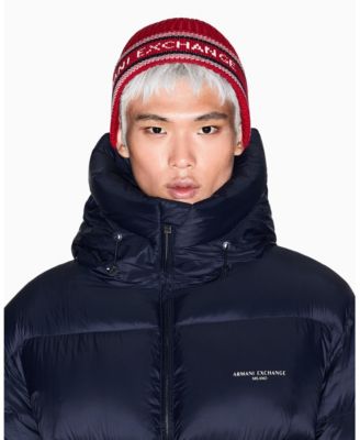Мужская шапочка-бини с логотипом Armani Exchange A|X