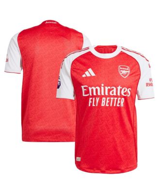 Мужская футболка Adidas Red Arsenal 2025/26 из домашней аутентичной джерси красного цвета