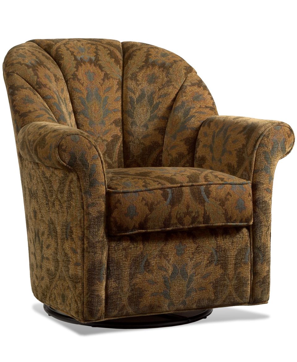 Kimberly Fabric Living Room Chair, Swivel Chair 37W x 43D x 36H