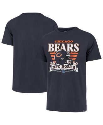 Мужская брендовая темно-синяя футболка Chicago Bears Stripe Splash Franklin Throwback от бренда '47