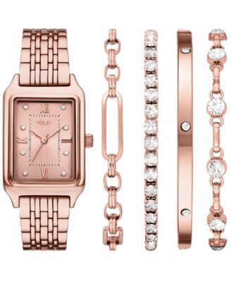 Женские кварцевые часы Folio с тремя стрелками из сплава розового золота, 30 мм