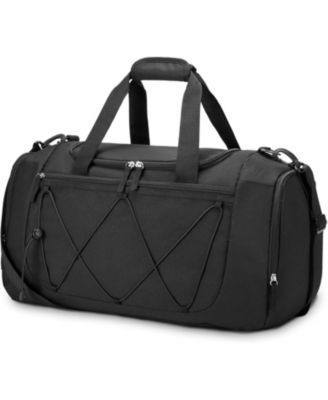 Спортивная сумка Urtala для мужчин - 21 дюйм, Спортивная сумка для путешествий, легкая спортивная сумка с отделением для обуви, Дорожная сумка для личных вещей, Спортивная сумка Weekender для путешествий, Спортивная сумка для спортзала - черный