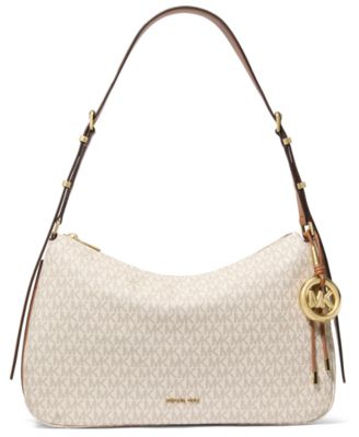 Сумка через плечо с фирменным логотипом Michael Kors Nolita Medium белого цвета