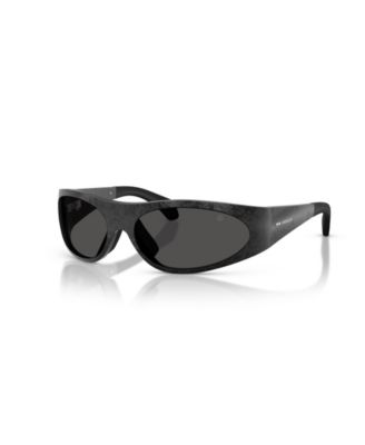 Солнцезащитные очки Moncler Unisex Oval Inara, ME7001, черный