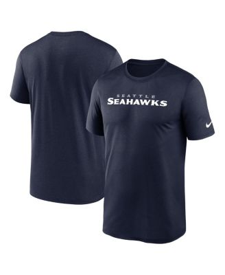 Мужская футболка Nike College Navy Seattle Seahawks Prime Time Legend с надписью Wordmark Performance