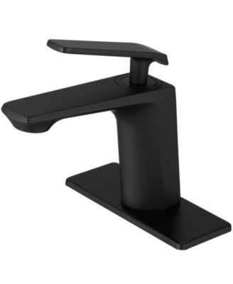 Смеситель для ванной комнаты Greenspring с одним отверстием и одной ручкой матово-черного цвета black