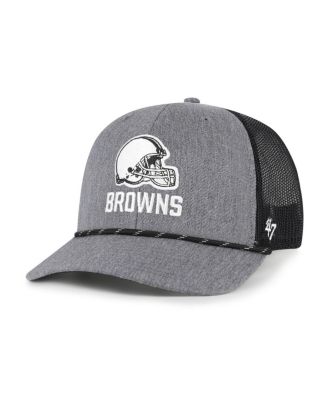 Мужская брендовая шляпа Heather Charcoal Cleveland Browns 47-го года выпуска, регулируемая шляпа дальнобойщика из углеродного волокна, серая