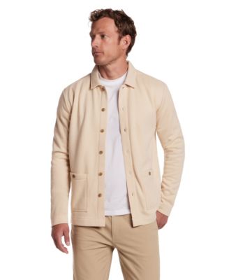 Защищенная от непогоды винтажная мужская флисовая верхняя рубашка Pebble