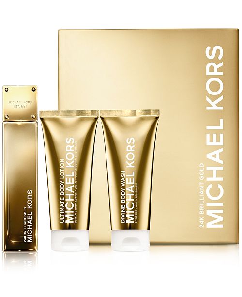 Michael Kors Collection 24k Brilliant Gold Deluxe Gift Set Reviews All Perfume Beauty Macy S