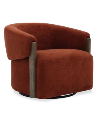 Parker Living 1 ПРЕДМЕТ Островок из ржавой ткани Поворотный стул с акцентом Коричневый