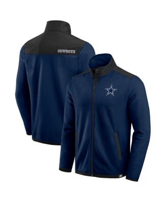 Мужская темно-синяя куртка Dallas Cowboys Color Block из полар-флиса на молнии из коллекции Darius Rucker от Fanatics