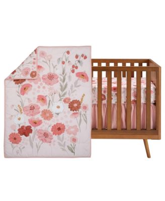 Комплект постельного белья для детской кроватки Bedtime Originals Flower Power из 3 частей с цветочным рисунком