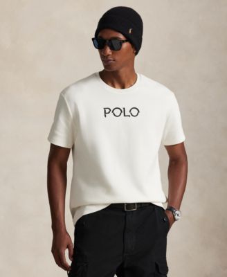 Мужская футболка Polo Ralph Lauren классического кроя с логотипом из двойной вязки