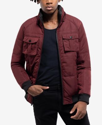 Мужская пуховая куртка XRAY с капюшоном и накладными нагрудными карманами