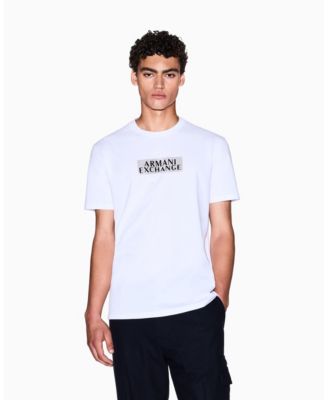 Мужская футболка с золотым логотипом Armani Exchange A|X