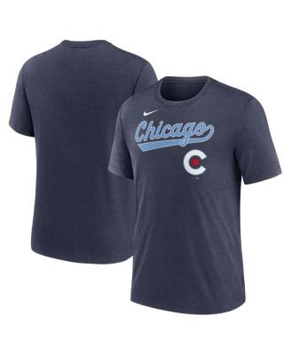Мужская футболка Nike Heather Navy Chicago Cubs City Connect Tri-Blend Dri-FIT от Nike