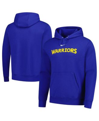 Мужская спортивная одежда Nike Royal Golden State Warriors с капюшоном Essential Wordmark Club