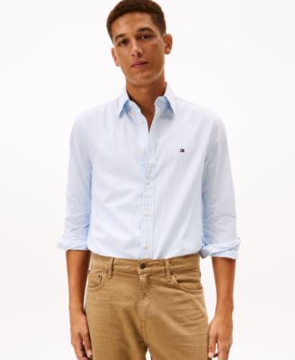 Мужская рубашка из гибкого поплина Tommy Hilfiger в крупную клетку