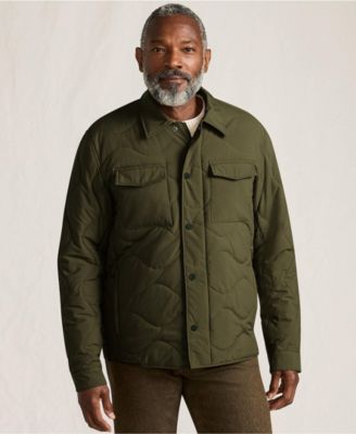 Мужская стеганая утепленная куртка-рубашка Lands' End