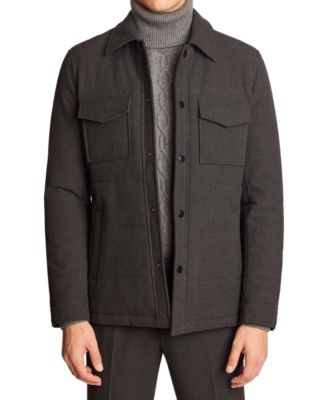 Мужская стеганая куртка Quincy в стиле Пейсли и Грей серого цвета