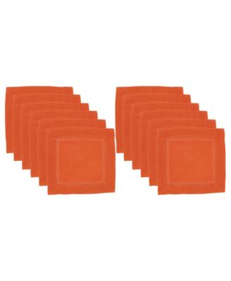 Коктейльная салфетка Saro Lifestyle с вышитой каймой, набор из 12 салфеток