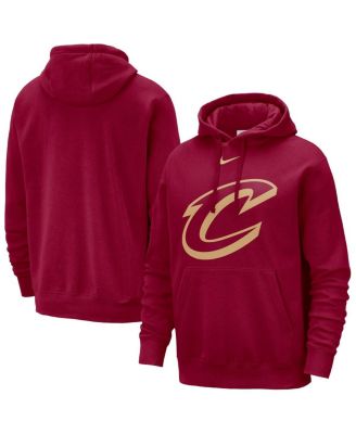 Мужской пуловер с капюшоном Nike Wine Cleveland Cavaliers Essential с логотипом клуба