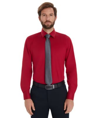 Мужская однотонная приталенная рубашка Alfani, эксклюзивная модель Macy's