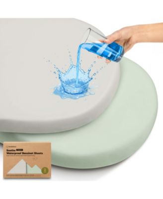 Водонепроницаемые простыни для детской люльки KeaBabies 2pk Soothe для девочек, мальчиков, 33x17, Универсальный защитный чехол для матраса в детскую люльку